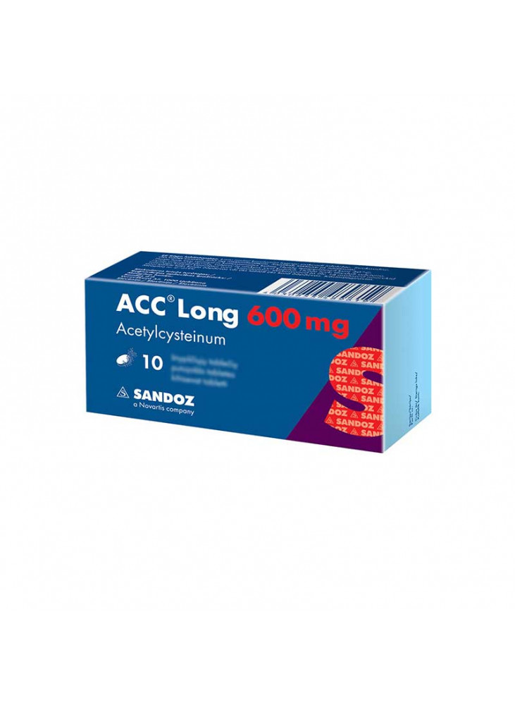 ACC Long 600 mg Effervescent Tablets, N10