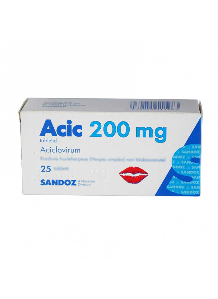 ACIC 200 mg Aciclovir Tablets, N25
