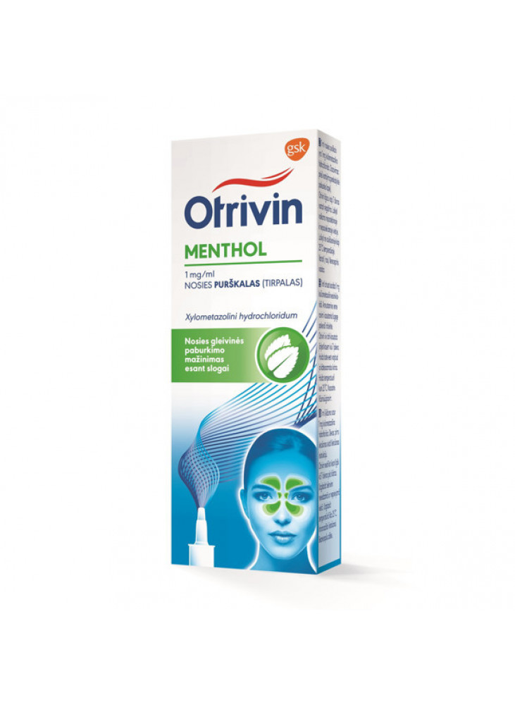 Otrivin Menthol, 1 MG/ML, Nasal Spray, 10 ML